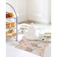 thumbnail image 4 of Spring Easter Kitchen Dish Towels for Drying Dishes Set of 2, Bunny Carrots Eggs Floral Botanical Pink Waffle Weave Microfiber Hand Tea Bathroom Towels Quick Dry & Absorbent Towel 12x12, 4 of 7