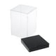 thumbnail image 4 of Caja de exhibición de acrílico transparente con base negra, resistente al polvo y ensamblable para mostrador. 20cmx20cmx30cm, 4 of 7
