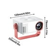 thumbnail image 3 of YUNAFFT 1080P HD Portable Projector For Hometr - Thin WiFi - Enabled For Phone Screen Mirroring, 3 of 9