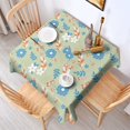 thumbnail image 3 of 42x42 Inch Waterproof Square Tablecloth, Thickened Polyester Table Cover for Dining & Parties, Floral Print, 3 of 6