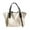 White, variant on Jierger Women's Fashion Trend Large Capacity Solid Color Canvas Handbag Shoulder Bag for Women Shoulder Purses and Handbags for Men Women Outdoor Travel Work