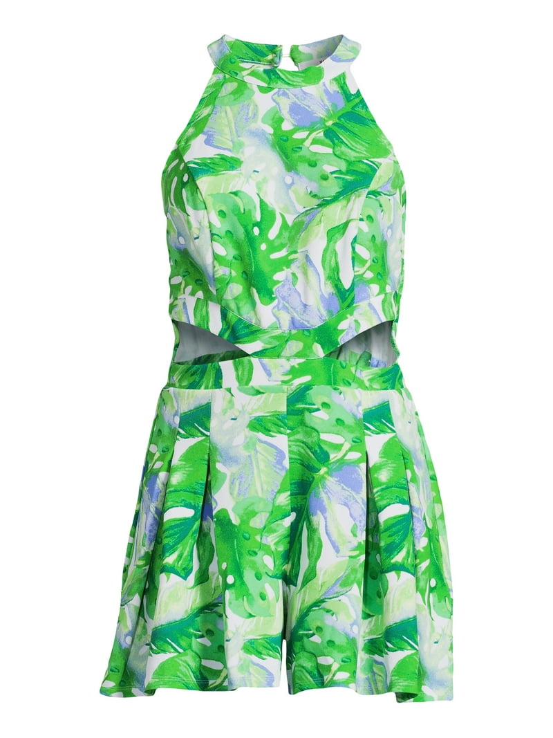 Madden NYC Juniors' Halter Romper with Cut Outs, Sizes XS