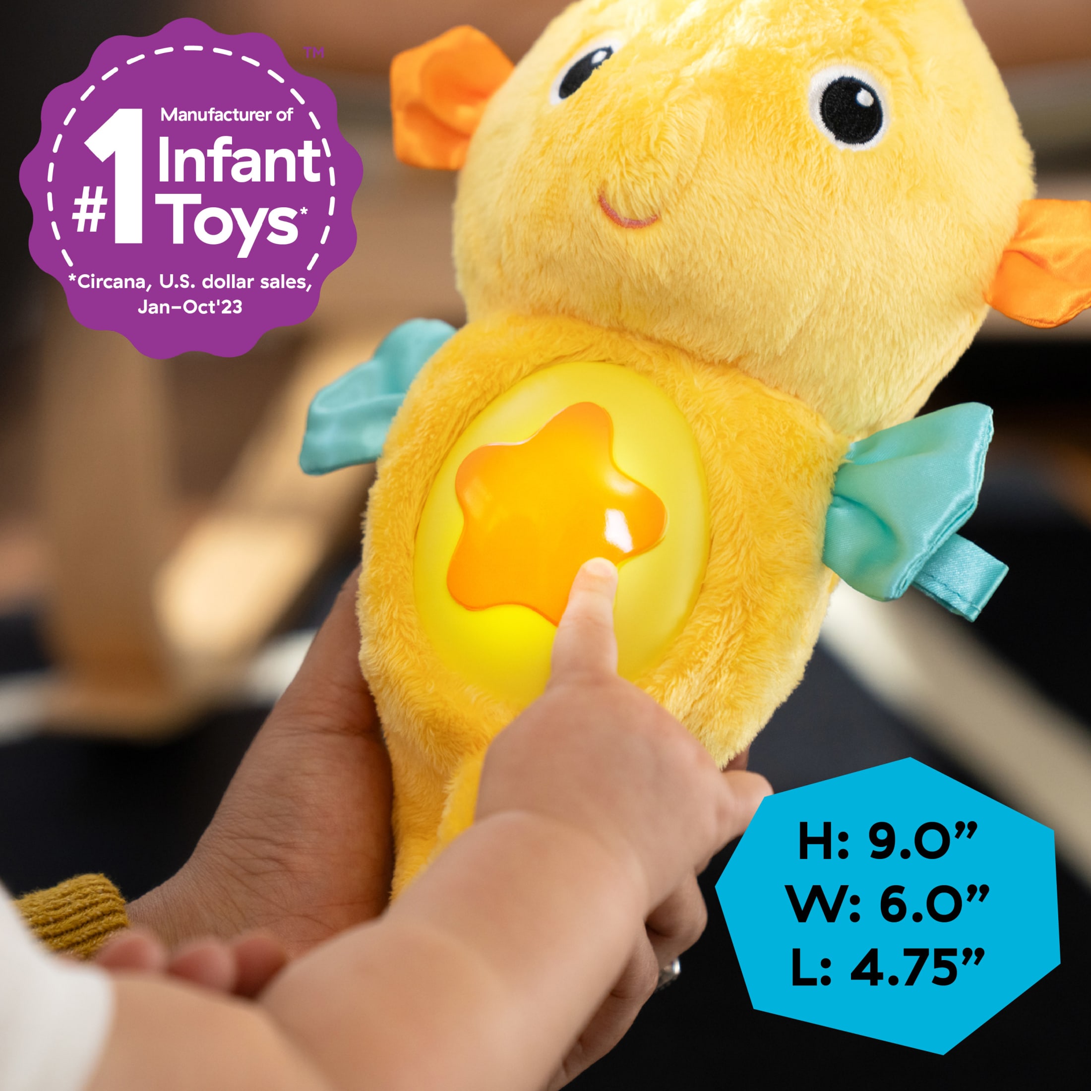 Baby Einstein Sea Dreams Seahorse Plush Soother photo 5