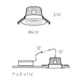 thumbnail image 2 of Dals Lighting Sm-Rgr4 Smart Home 4" Regressed Led Canless Recessed Fixture - White, 2 of 3