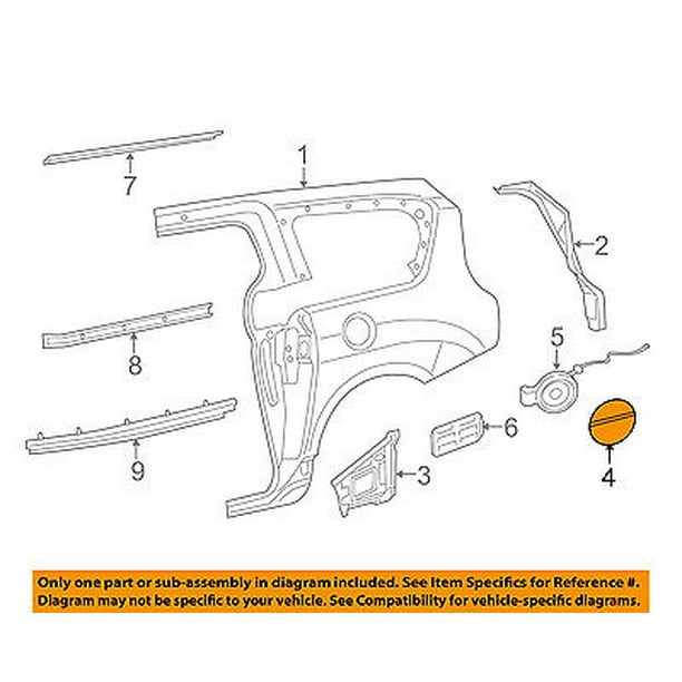 CHRYSLER OEM 2017 Pacifica Side PanelFuel Door Gas Cap Hatch