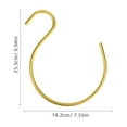 thumbnail image 2 of HOMEMAXS Multi Purpose Storage Hook S Shaped Hook Closet S Hook For Hanging Clothes, 2 of 8
