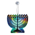 thumbnail image 2 of Rite Lite 5" Battery Operated Color Changing Fiber Optic "Happy Chanukah" Menorah Window Decor -, 2 of 3
