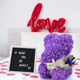 thumbnail image 5 of K Kymake Regalos Del Día De San Valentín Para Ella Oso De Rosa Regalos Para Mujer Oso De Peluche Rosa Regalos De Cumpleaños Para Novia Esposa Oso De Flores Con Collar Te Amo En 100 Idiomas, 5 of 5
