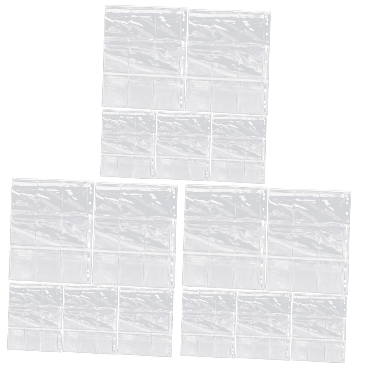 15 pcs Coin Collection Sheets 9 Hole Coin Collection Storage Pages Coin Binder Sleeves