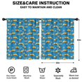 thumbnail image 2 of Blackout Kids Curtains,Excavator and Road Barrier Blue Pattern Children's Insulated Curtains Set Of 2,Bedroom Essentials,Toddler Room Decor 52"x63", 2 of 5