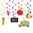 thumbnail image 2 of 1* Spiral Hanging Decoration 6-Piece Set - Back To School Hanging Swirls Decoration First Day of School Classroom Pencil Hanging Foil Swirls Ceiling Decor, 2 of 7