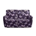 thumbnail image 3 of Xoenoiee Purple Butterfly Print Recliner Loveseat Cover, Stretch Sofa Slipcover, 2 Seater Reclining Couch Cover with Side Pockets and Non-Slip Elastic Bottom, 3 of 6