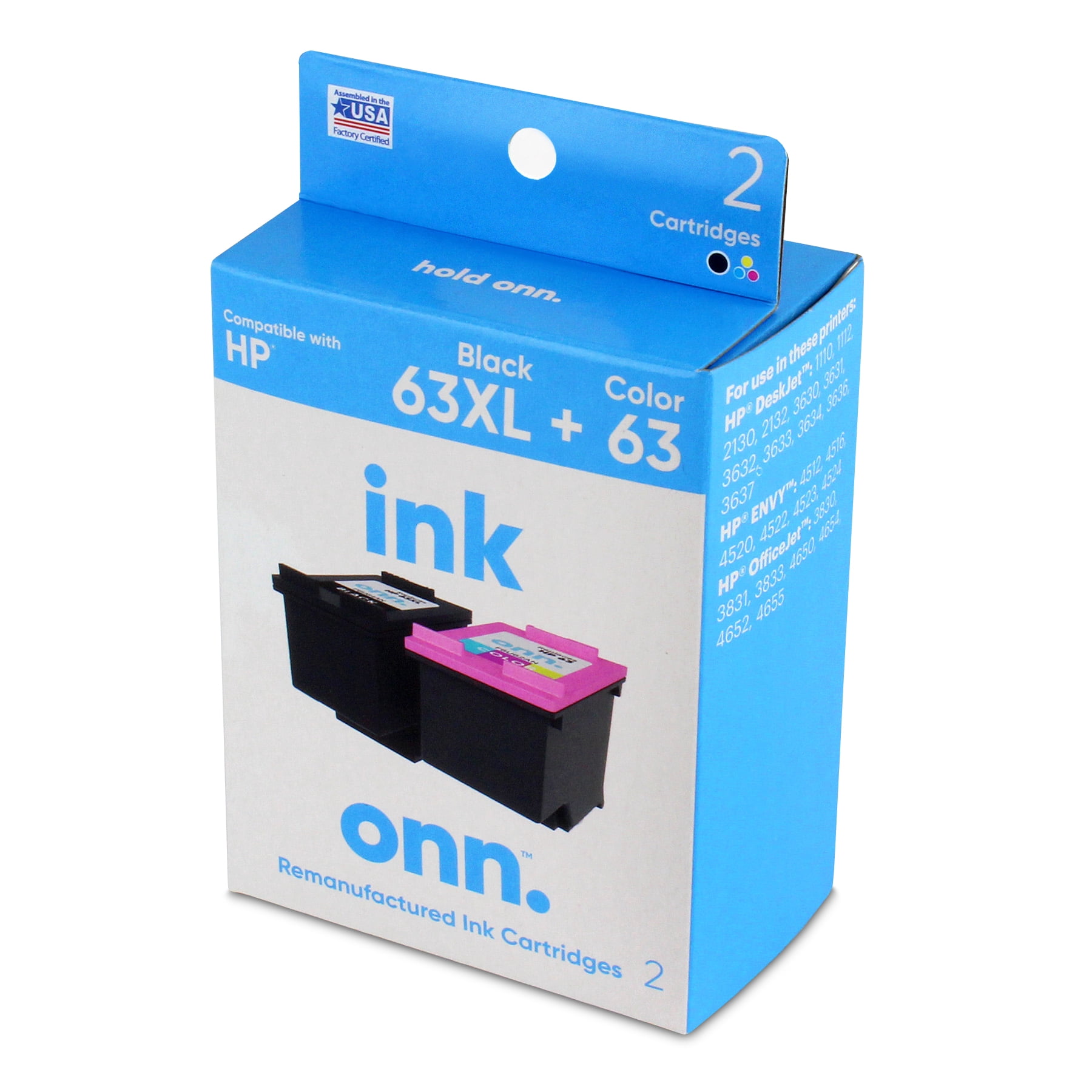 onn. Remanufactured Ink Cartridges, HP 