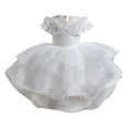 thumbnail image 1 of Robes pour Filles Enfants Robes de Tout-Petits Formelles Robe Blanche pour Filles Robes d'Anniversaire pour Filles Robes de Pâques pour Filles Tout-Petits 8-9 Ans, 1 of 9