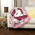thumbnail image 4 of Unicorn Plush Throw Blanket 40" x 50", 4 of 5