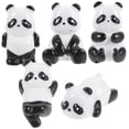 thumbnail image 5 of WHAMVOX 5Pcs Panda Cake Decoration Tiny Animal Figure in Resin for Home and Car Interior, 5 of 8