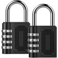 thumbnail image 4 of 2PCS Combination Padlock Long Shackle Lock 4 Digit Resettable Combination Lock, 4 of 8