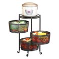 thumbnail image 1 of Round Rotating Multi-Layer Kitchen Storage Shelf, Fruit and Vegetable Storage Basket, Kitchen Storage Rack Floor-Standing, Household Storage Rack for Kitchen Living Room Toilet,28*60CM, 1 of 5
