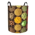 thumbnail image 2 of Balery Spices And Herbs Round Laundry Basket with Handles Waterproof Freestanding Laundry Hamper for Clothes Toys in the Dorm and Family-Medium, 2 of 8