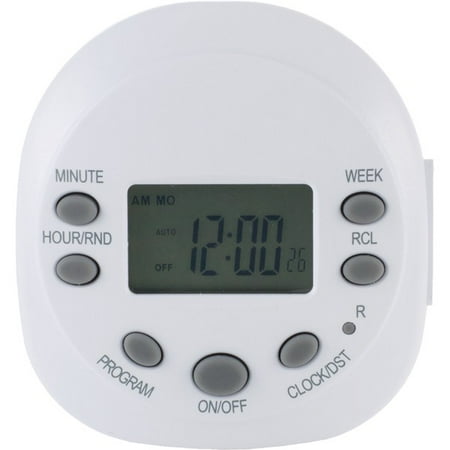 Lap Timer - GE 7-Day Random On/Off 1-Outlet Plug-In Digital Timer