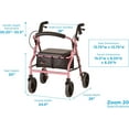 thumbnail image 3 of NOVA Medical Products Zoom Rollator Walker, 3 of 10