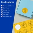 thumbnail image 3 of Avery Printable Round Labels, Bright Yellow, 1-5/8" Diameter, 400ct, 3 of 11