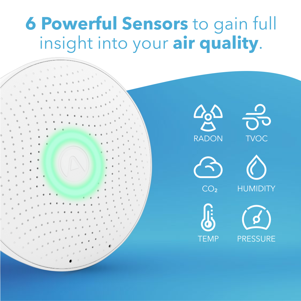 Airthings Wave Plus Indoor Air Monitor w/Radon detection - image 4 of 9