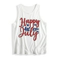 thumbnail image 5 of Yteetum Americans Flag Patriotic Tank Tops for Women 4th of July Crewneck Loose Fits Summer Graphic Sleeveless Shirts Casual Round Neck Loose Sleeveless T-Shirt, 5 of 5