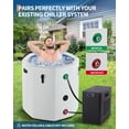 thumbnail image 3 of QinaQin Portable Ice Bath Tub, 186 Gallon Insulated Cold Plunge Tub with Cover, Durable PVC Design for Recovery Therapy, 3 of 7