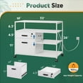 thumbnail image 4 of GALAXHERO Lateral File Cabinet, Locking Wood Filing Cabinet with Rolling Printer Stand and Open Storage Shelf for Home Office, White, 4 of 5