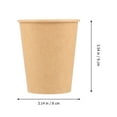 thumbnail image 3 of hengzirui Kraft Paper Cups 20pcs Kraft Paper Holders Hot Coffee Cups Food Containers Hot Cocoa Cold Beverage Cups, 3 of 6