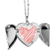 thumbnail image 1 of Corazón rojo línea sketch dia de San Valentin Alas de ángel collar colgante regalo de moda Unbranded M, 1 of 3