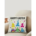 thumbnail image 2 of Happy Easter Pillow Covers Easter 2021 Gifts Ideas Living Room Decoration Welcome Peeps Holiday Throw Cushion Case, 2 of 2