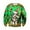 Green, variant on SRZYMJ Ugly Christmas Sweater Men Ugly Xmas Sweatshirts Crewneck Casual Loose Pullover Colorful Funny Tops For Parties