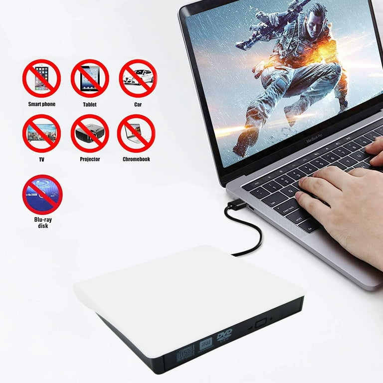 Mixmart USB 3.0 External CD/DVD Optical Drive - Walmart.com