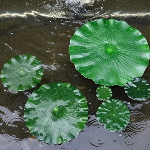 ABCISI Lily Pads for Ponds Artificial Floating Foam Lotus Leaves, 2PCS Realistic Lily Pads Leaves 23.6 Inch Large Artificial Water Lily Pads Ornaments for Pond Pool Aquarium Water Decoration