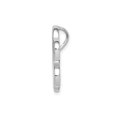 thumbnail image 4 of Sterling Silver Rhodium-Plated Created Opal Inlay Paw Print Chain Slide, 4 of 4