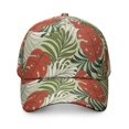 thumbnail image 2 of Colorful Exotic Baseball Cap, Comfortable Fit Washed Dad Hat with Tropical Leaf and Palm Inspired Design, Lightweight Performance Hat for Summer Running and Daily Use, 2 of 8