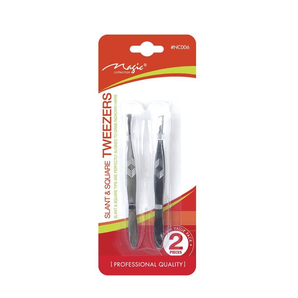 MAGIC COLLECTION Slant Square Tweezers
