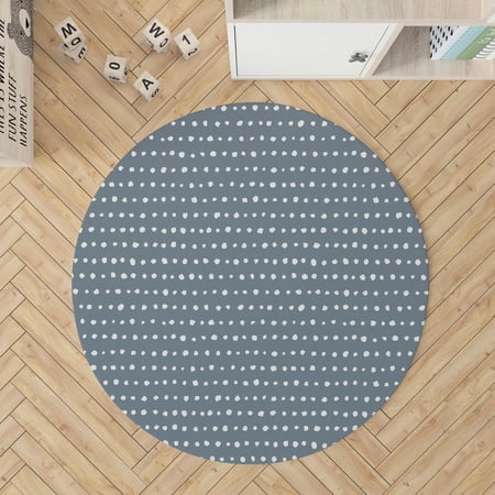 Dot Row Blue Kids Play Mat