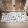 thumbnail image 2 of Gray Pioneer Flower Pattern Door Rugs,Washable Non Slip Door Mats Indoor,Decorative Door Mats,Entry Mat Indoor for Entrance,Bedroom,Kitchen,Bathroom,16"x47", 2 of 6