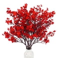 thumbnail image 1 of Flores artificiales para respirar para bebés Uieke, 30 unidades, 52 cm, rojas, 1 of 7