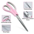 thumbnail image 5 of AGCAN 4 Pack Scissors All Purpose, 8" Multicolor Scissors for Office with Sharp Blades, Scissors All Purpose Heavy Duty with Comfort Grip Handles For Home, Sewing, and Crafts, Pink, 5 of 7