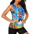 thumbnail image 2 of Lsque Mario Printed Workout Tank Tops for Women, Athletic Sports Tank Tops, Compression Sleeveless Dry Fit Shirts,Sleeveless Yoga Shirt-Medium, 2 of 9