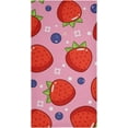 thumbnail image 7 of GZHJMY Strawberry Soft Hand Towels, 2 Pcs Absorbent Bath Towel Decorative Fingertip Towels for Bathroom Gym Spa Hotel Beach Swimming Pool,14.4"x 28.3", 7 of 7