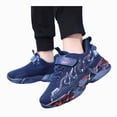 thumbnail image 3 of Zuwimk Boys Girls Kids Sneakers Running Athletic Shoes Breathable,Comfortable,Non-slip,Easy wear,Casual fashion,sport,Little/Big Kid(Dark Blue,11.5-12 Years), 3 of 9