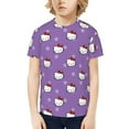thumbnail image 7 of Hello Kitty T Shirts For Girls Boys, 3d Print Cartoon Graphics T Shirt, Youth Crewneck T-Shirt, Unisex Short Sleeve Top Tees Age 4-16 Years, 7 of 7