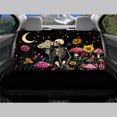 thumbnail image 3 of Psesaysky Car Back Seat Covers for Auto Interior Automotive, Skeleton Floral Mushroom 2 Pack Car Rear Seat Protectors Protects Against Dirt Easy to Install, 3 of 7