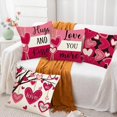 thumbnail image 1 of Feltree 4PC New Valentine's Day for Girlfriend Pillow Cushion Home Printing Pillow Set Sofa Bedside, 1 of 7