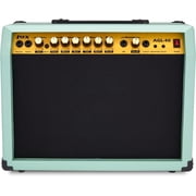 LyxPro Electric Guitar Amplifier, 40 Watt, Wood Guitar Amp with Built-in Speaker, Green